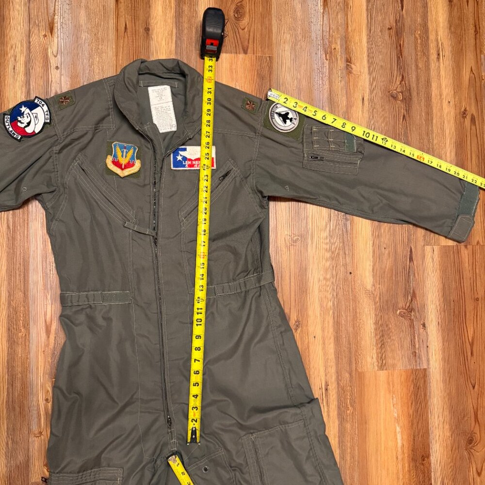 VTG Flyers Coveralls Mens 42R Reg Sage Green‎ FR Summer Fire Resistant Military - Picture 9 of 9
